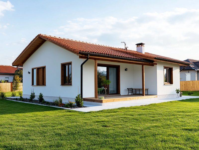 Stambena montažna kuća, primer porodičnog doma 100 m² ključ u ruke